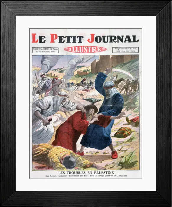 Framed Print : Trouble in Palestine, 1929 Framed Print : Trouble in Palestine, 1929