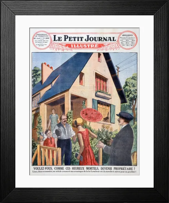 Framed Print : Do you want, like these lucky fellows, to become a house owner? Framed Print : Do you want, like these lucky fellows, to become a house owner?