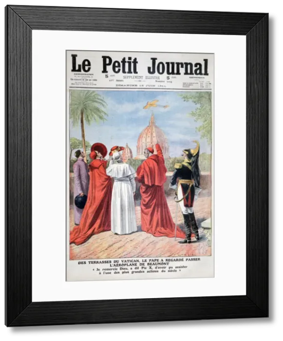 Framed Print : The Pope viewing the plane of Andre Beaumont over Rome, 1911 Framed Print : The Pope viewing the plane of Andre Beaumont over Rome, 1911