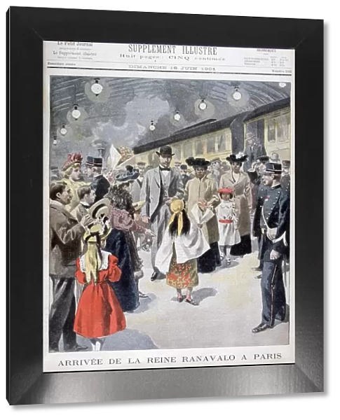 The Queen of Madagascar Ranavalo arrives in Paris, 1901