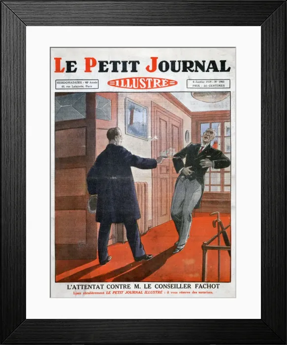 Framed Print : An attack against councillor Fachot, 1929 Framed Print : An attack against councillor Fachot, 1929