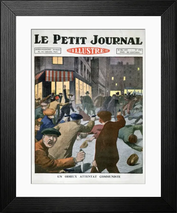 Framed Print : An odious communist attack, 1925 Framed Print : An odious communist attack, 1925