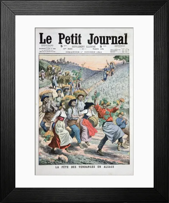 Framed Print : Festival of the grape harvest in Alsace, 1911 Framed Print : Festival of the grape harvest in Alsace, 1911