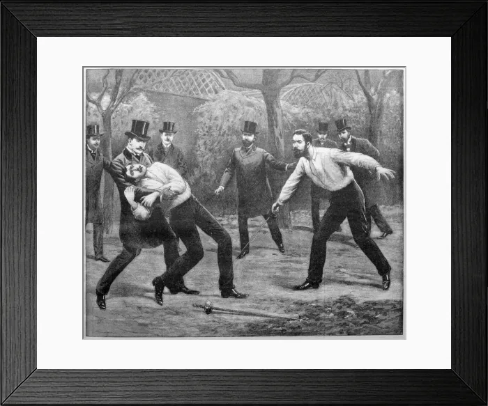Framed Print : Mortal duel on the Grande Jatte, 1903 Framed Print : Mortal duel on the Grande Jatte, 1903