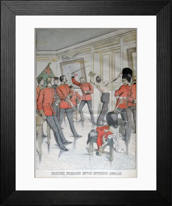 Framed Print : Odious behaviour between English officers, 1903 Framed Print : Odious behaviour between English officers, 1903