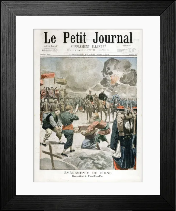 Framed Print : The Execution of Pao-Tin-Fou, 1901 Framed Print : The Execution of Pao-Tin-Fou, 1901