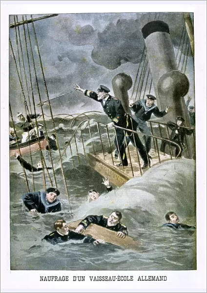 Shipwreck of a vessel-school, German, 1901