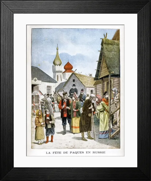 Framed Print : The barrel fete, Russia, 1901 Framed Print : The barrel fete, Russia, 1901