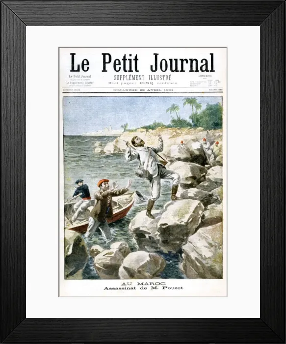 Framed Print : Assassination of M. Pouzet, 1901 Framed Print : Assassination of M. Pouzet, 1901