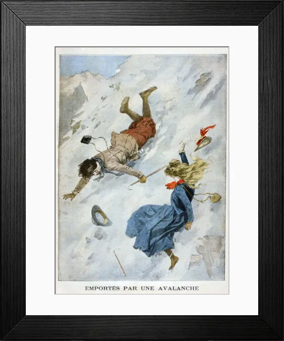 Framed Print : Carried by an Avalanche, 1901 Framed Print : Carried by an Avalanche, 1901