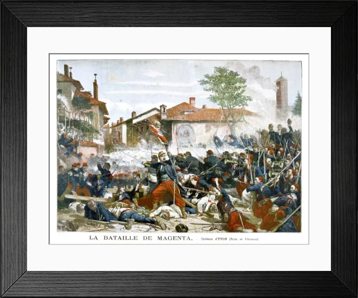 Framed Print : Battle of Magenta, 1859, (1901) Framed Print : Battle of Magenta, 1859, (1901)