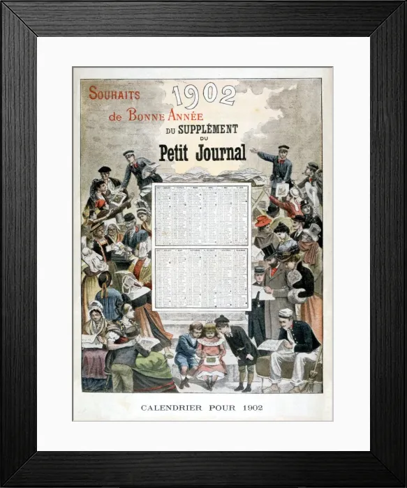 Framed Print : Calendar for 1902, (1901) Framed Print : Calendar for 1902, (1901)