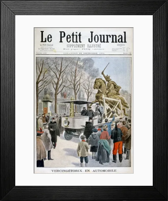 Framed Print : Statue of Vercingetorix in transit, France 1901 Framed Print : Statue of Vercingetorix in transit, France 1901