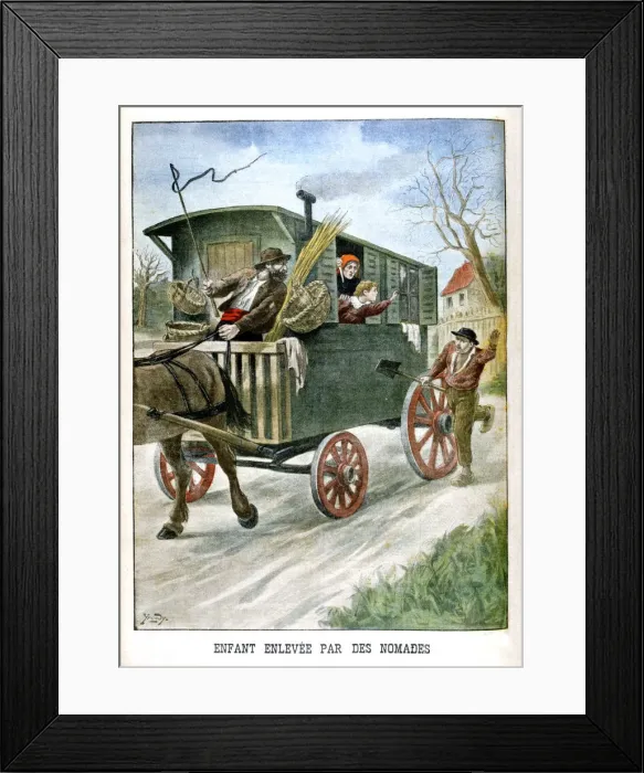 Framed Print : Child kidnapped by gypsies, 1902 Framed Print : Child kidnapped by gypsies, 1902
