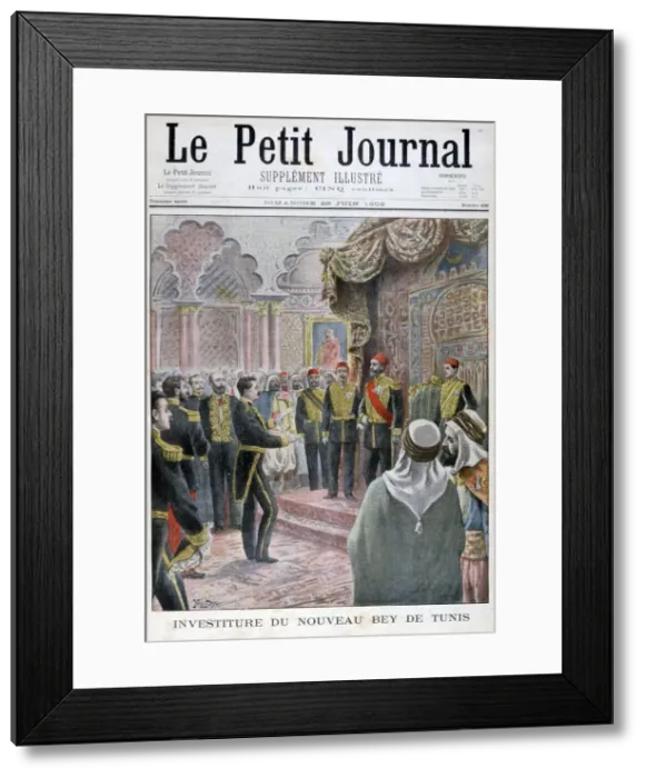 Framed Print : Nomination of the new Bey of Tunis, 1902. Artist: Yrondy