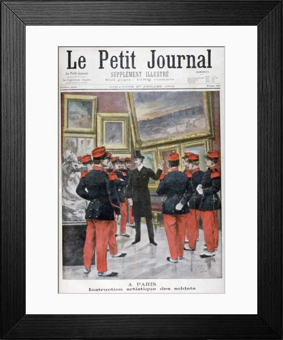 Framed Print : Artistic instruction of French soldiers at the Salon, Paris, 1902 Framed Print : Artistic instruction of French soldiers at the Salon, Paris, 1902