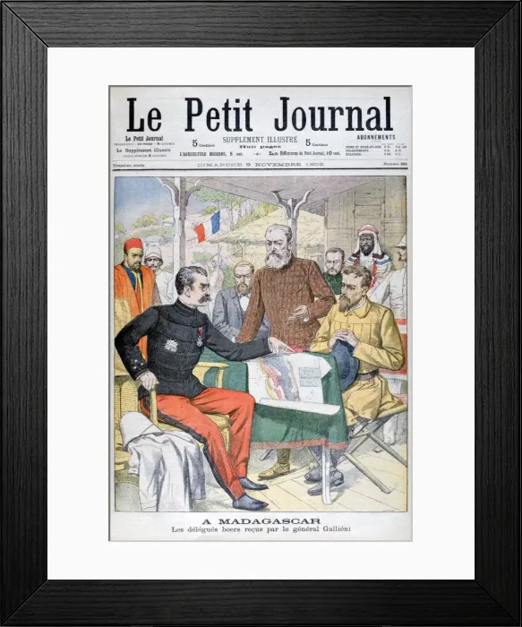 Framed Print : Boer delegation received by General Gallieni, Governor of Madagascar, 1902 Framed Print : Boer delegation received by General Gallieni, Governor of Madagascar, 1902