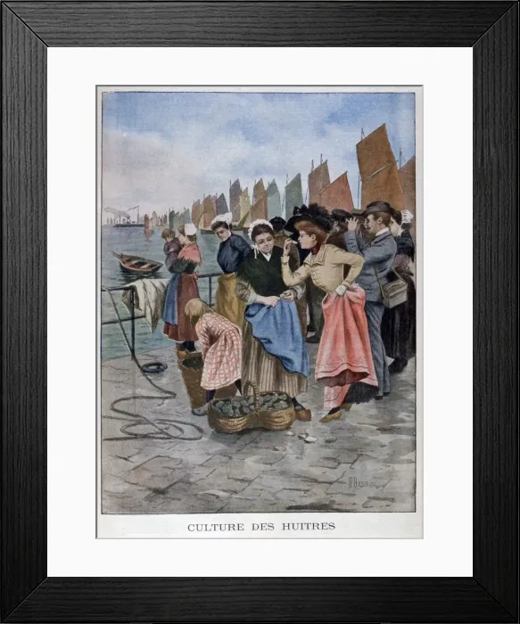Framed Print : Oyster seller, 1902 Framed Print : Oyster seller, 1902