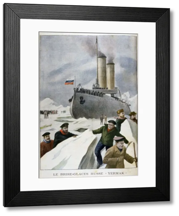 Framed Print : The Russian icebreaker Yermak, 1902 Framed Print : The Russian icebreaker Yermak, 1902