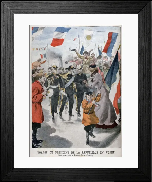 Framed Print : The President of the Republic of France visiting St Petersburg, Russia, 1902 Framed Print : The President of the Republic of France visiting St Petersburg, Russia, 1902