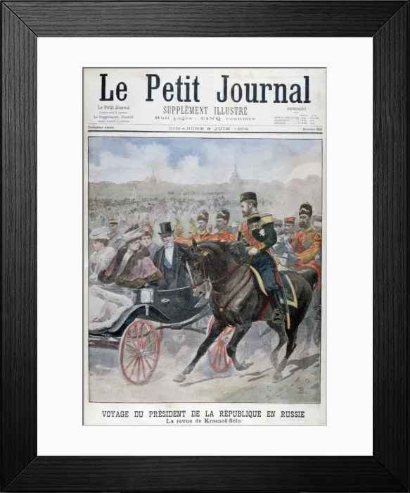 Framed Print : The President of the Republic of France reviewing troops, Krasnoye Selo, Russia, 1902 Framed Print : The President of the Republic of France reviewing troops, Krasnoye Selo, Russia, 1902