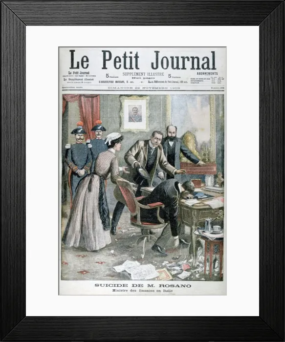 Framed Print : The suicide of Signor Rosano, Italian Minister of Finance, Naples, 1903 Framed Print : The suicide of Signor Rosano, Italian Minister of Finance, Naples, 1903