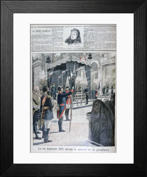 Framed Print : Entombment of Isabella II of Spain, Monastery of El Escorial, 1904 Framed Print : Entombment of Isabella II of Spain, Monastery of El Escorial, 1904