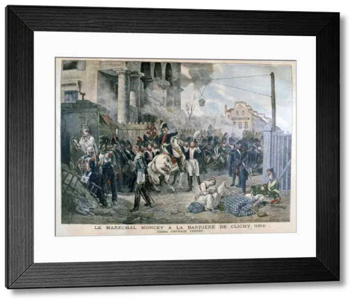 Framed Print : The Gate at Clichy during the Defence of Paris, 30th March 1814, (1904) Framed Print : The Gate at Clichy during the Defence of Paris, 30th March 1814, (1904)