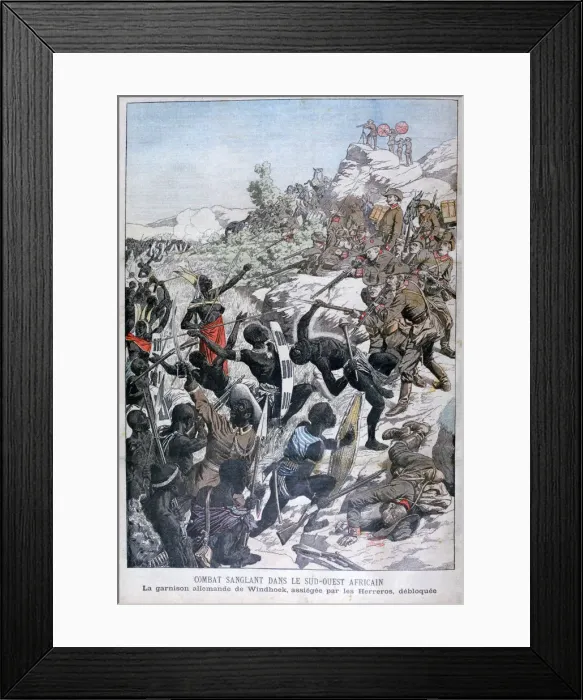 Framed Print : The German garrison of Windhoek, besieged by the Herero, South-West Africa, 1904 Framed Print : The German garrison of Windhoek, besieged by the Herero, South-West Africa, 1904