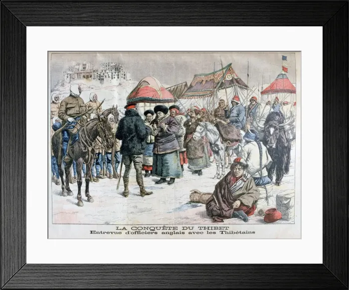 Framed Print : Armed invasion of Tibet by British and Indian forces, 1904 Framed Print : Armed invasion of Tibet by British and Indian forces, 1904