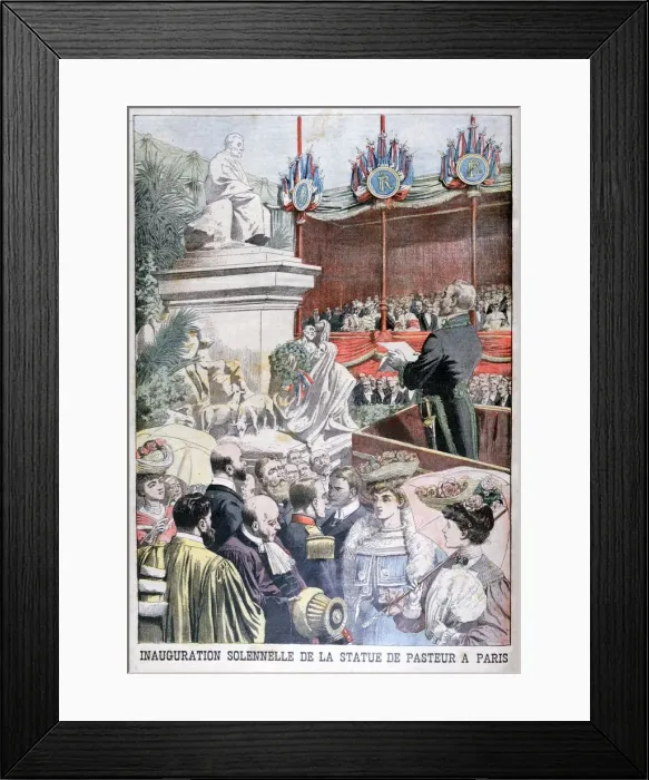 Framed Print : Inauguration of Louis Pasteurs statue, Paris, 1904 Framed Print : Inauguration of Louis Pasteurs statue, Paris, 1904