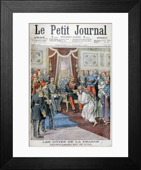 Framed Print : Audience with Muhammad IV al-Hadi, the Bey of Tunis, 1904 Framed Print : Audience with Muhammad IV al-Hadi, the Bey of Tunis, 1904