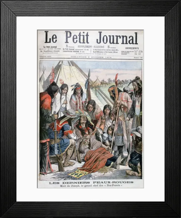 Framed Print : Death of Joseph, Chief of the Nez-Perce, 1904 Framed Print : Death of Joseph, Chief of the Nez-Perce, 1904