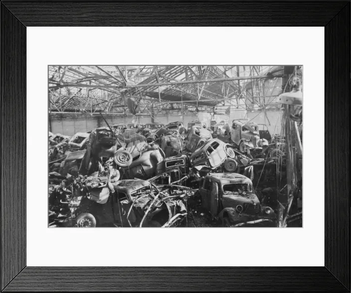 Framed Print : Ruins of the Renault Factory, Boulogne-Billancourt, Paris, c1942 Framed Print : Ruins of the Renault Factory, Boulogne-Billancourt, Paris, c1942