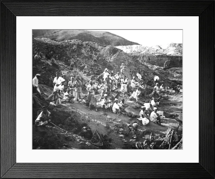 Framed Print : Gold mine, Korea, c1900 Framed Print : Gold mine, Korea, c1900