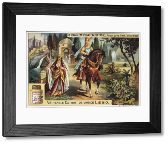 Framed Print : La Jerusalem deliveree par le Tasse, Renaud leaves Armide, the enchantress. 19th Century Framed Print : La Jerusalem deliveree par le Tasse, Renaud leaves Armide, the enchantress. 19th Century