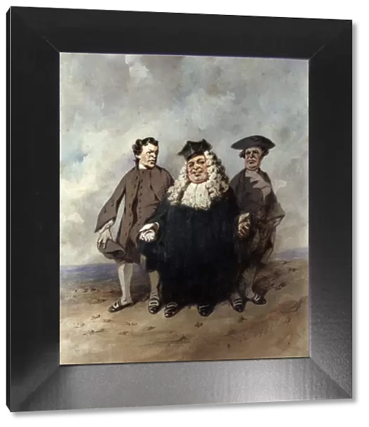 The Judge and the Litigants, 1866. Artist: Henry Bonaventure Monnier