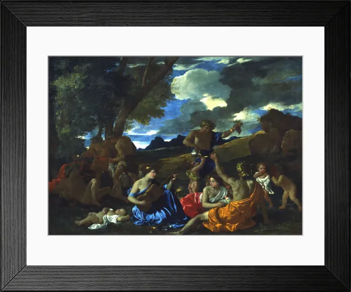 Framed Print : Le Grand Bacchanal, 1627-1628 Artist: Nicolas Poussin Framed Print : Le Grand Bacchanal, 1627-1628 Artist: Nicolas Poussin