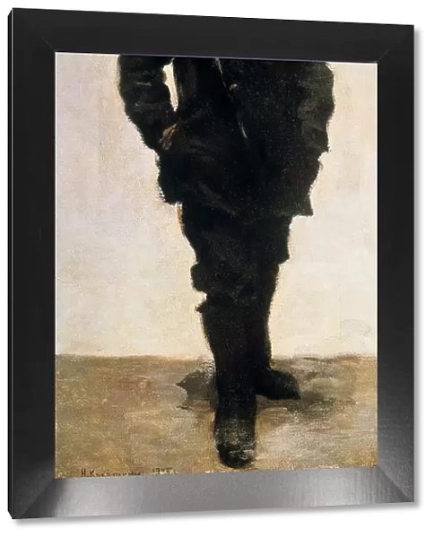 Militant Workman, 1905. Artist: Nikolai Alekseevich Kasatkin