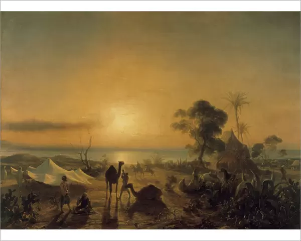 The Camp at Staoueli, 1830. Artist: Theodore Gudin