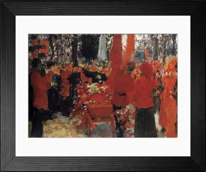 Framed Print : Funeral of the Revolutionaries, 1905, c1900-1930. Artist: Il ya Repin Framed Print : Funeral of the Revolutionaries, 1905, c1900-1930. Artist: Il ya Repin