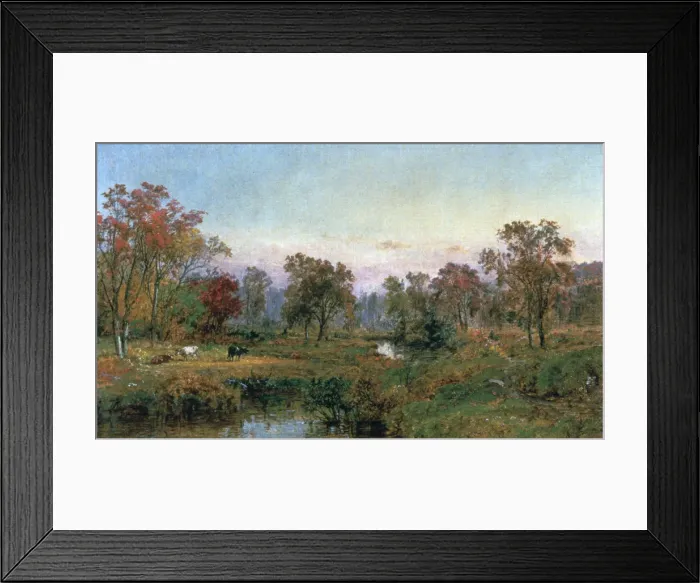 Framed Print : Hastings-on-Hudson, 1885 Artist: Jasper Francis Cropsey Framed Print : Hastings-on-Hudson, 1885 Artist: Jasper Francis Cropsey