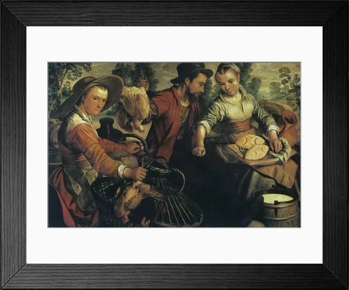 Framed Print : At the Market, c1554-1574. Artist: Joachim Beuckelaer Framed Print : At the Market, c1554-1574. Artist: Joachim Beuckelaer