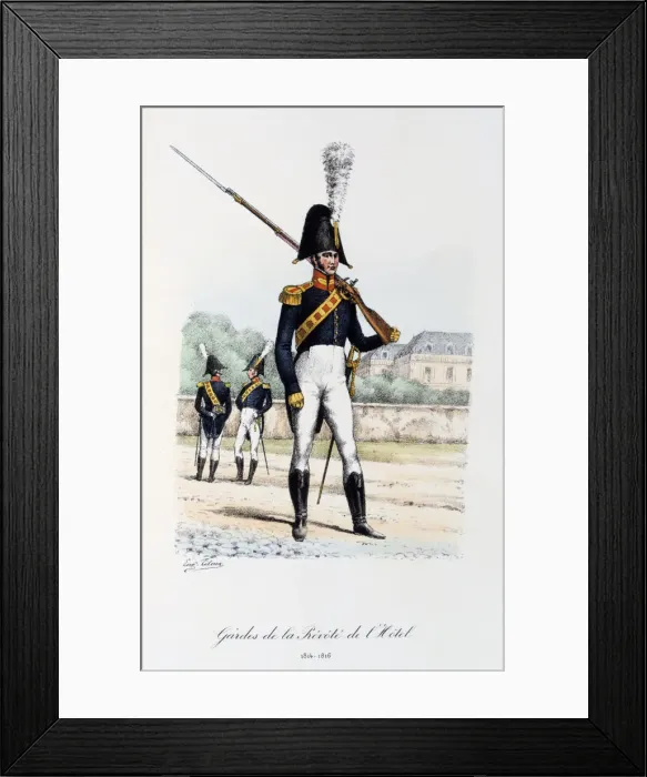 Framed Print : Gardes de la Prevote de l Hotel, Trumpeter, 1814-16 Artist: Eugene Titeux Framed Print : Gardes de la Prevote de l Hotel, Trumpeter, 1814-16 Artist: Eugene Titeux