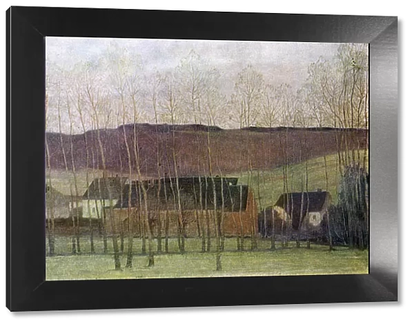 Landscape with Buildings, 1898. Artist: Fernand Maglin