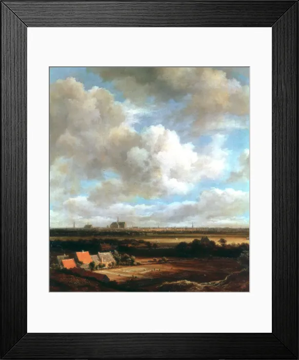 Framed Print : View of Haarlem, 1670. Artist: Jacob van Ruisdael Framed Print : View of Haarlem, 1670. Artist: Jacob van Ruisdael