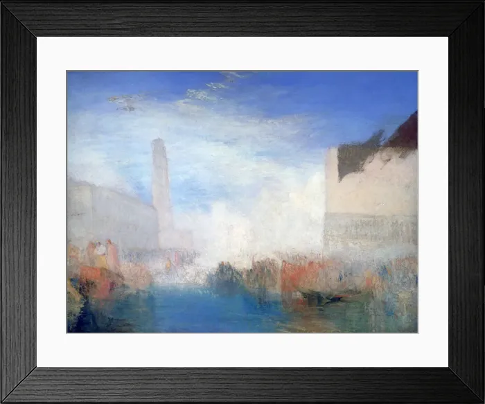 Framed Print : Venice, the Piazzetta with the Ceremony of the Doge Marrying the Sea, c1835. Artist: JMW Turner Framed Print : Venice, the Piazzetta with the Ceremony of the Doge Marrying the Sea, c1835. Artist: JMW Turner