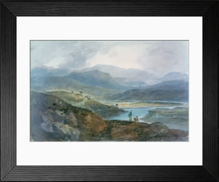 Framed Print : Lake, Scotland, 1801-1802. Artist: JMW Turner Framed Print : Lake, Scotland, 1801-1802. Artist: JMW Turner