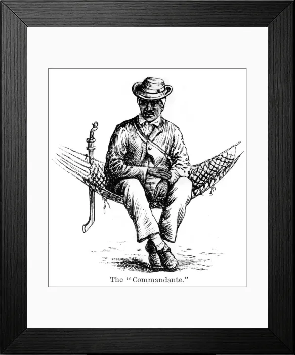 Framed Print : The Commandante, Santo Domingo, 1873 Framed Print : The Commandante, Santo Domingo, 1873