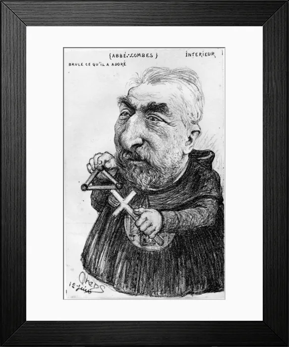 Framed Print : Emile Combes, French politician, 20th century. Artist: Orens Denizard Framed Print : Emile Combes, French politician, 20th century. Artist: Orens Denizard